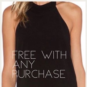 Black halter neck backless top (FREE)